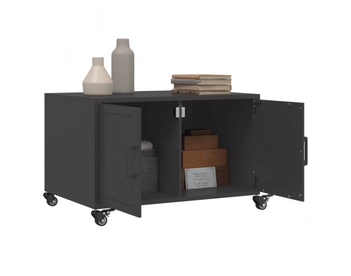 Sonata H Маса за кафе, черна, 68x50x43,5 см, стомана