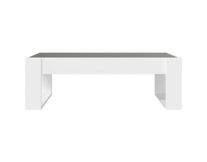 Sonata H Маса за кафе с Infinity LED бяла 90x53x30 см