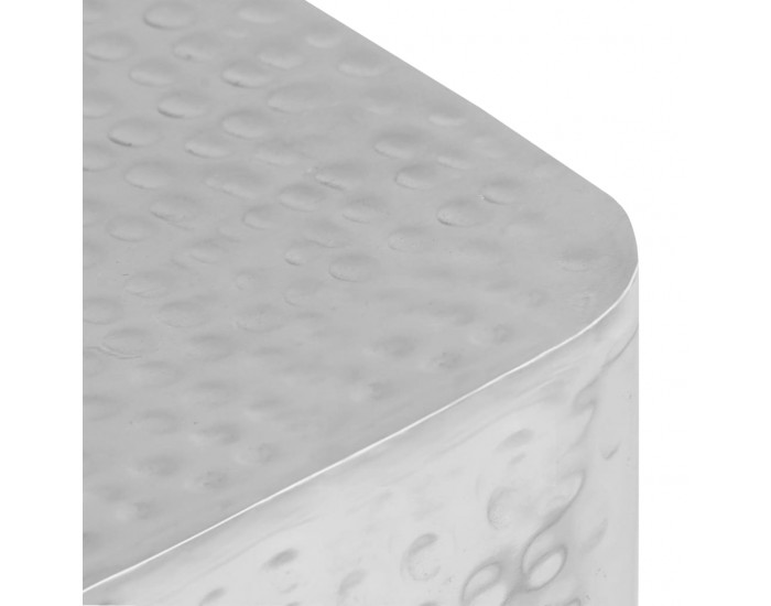 Sonata H Маси за кафе, 2 бр, сребристи, алуминий