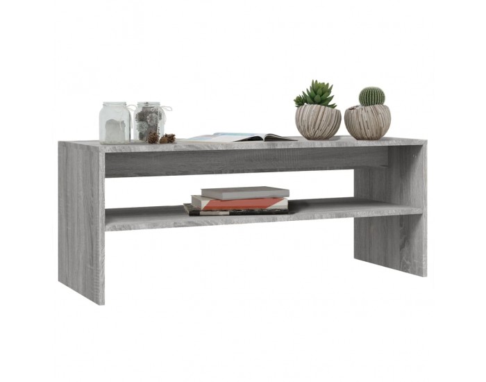 Sonata H Кафе маса, сива сонома, 100x40x40 см, инженерно дърво