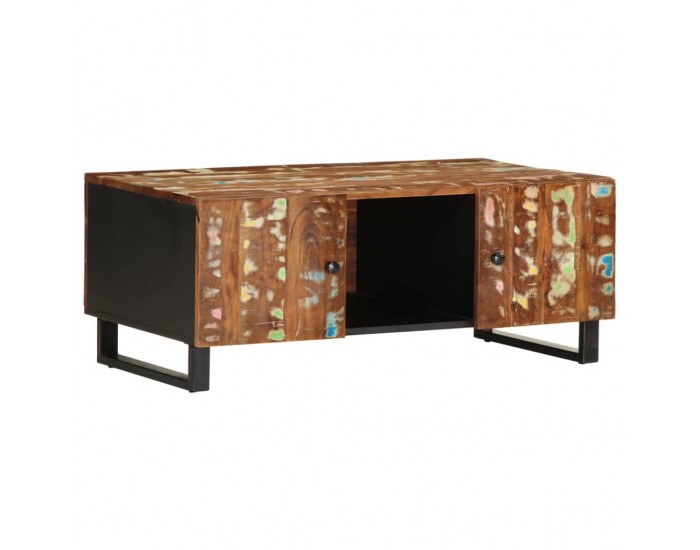 Sonata H Маса за кафе, 100x54x40 см, регенериран масив и инженерно дърво