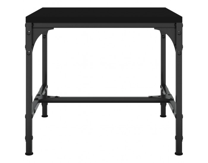 Sonata H Странични маси, 2 бр, черни, 40x40x35 см, инженерно дърво