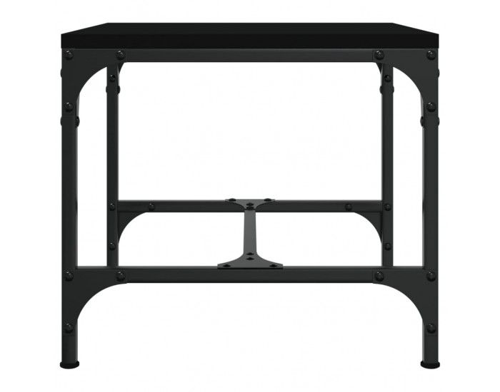 Sonata H Странични маси, 2 бр, черни, 40x40x35 см, инженерно дърво