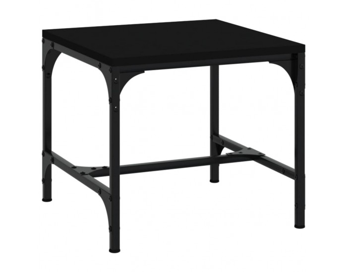 Sonata H Странични маси, 2 бр, черни, 40x40x35 см, инженерно дърво