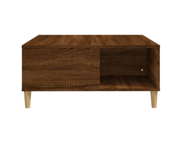 Sonata H Кафе маса, кафяв дъб, 80x80x36,5 см, инженерно дърво