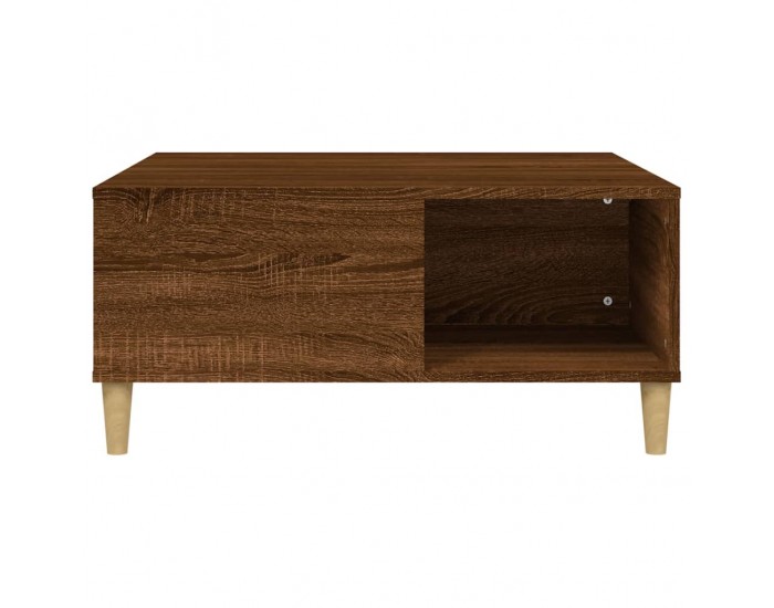 Sonata H Кафе маса, кафяв дъб, 80x80x36,5 см, инженерно дърво