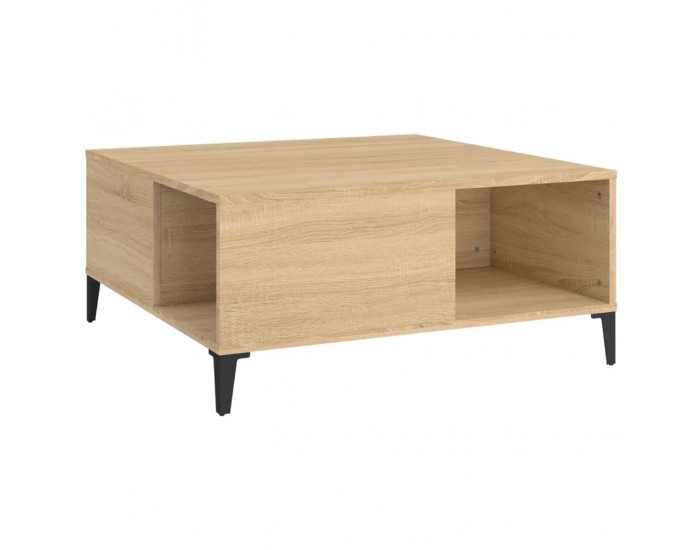 Sonata H Кафе маса, дъб сонома, 80x80x36,5 см, инженерно дърво