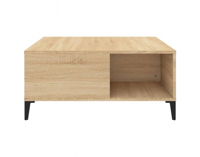 Sonata H Кафе маса, дъб сонома, 80x80x36,5 см, инженерно дърво