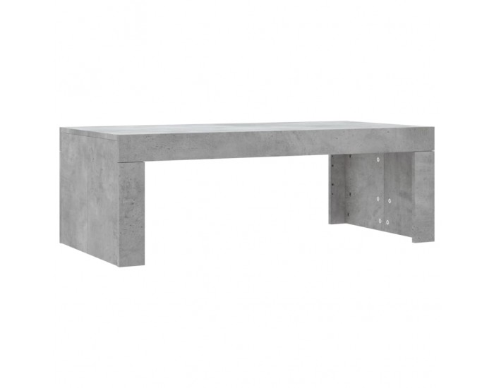 Sonata H Маса за кафе, бетонно сива, 102x50x36 см, инженерно дърво