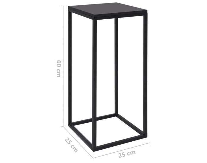 Sonata H Странични маси, 2 бр, черни, стомана