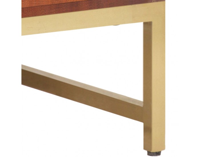 Sonata H Маса за кафе, меденокафява, 67x67x45 см, акациево дърво масив