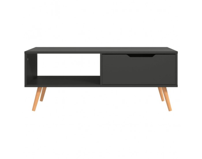 Sonata H Маса за кафе, сива, 100x49,5x43 см, инженерно дърво