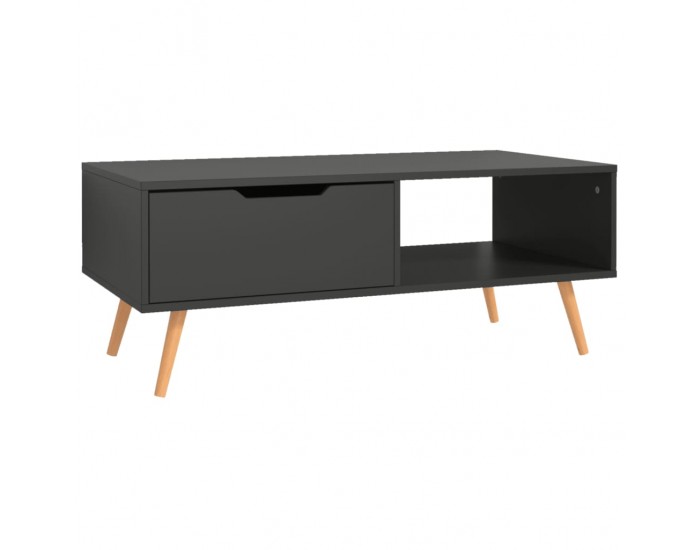 Sonata H Маса за кафе, сива, 100x49,5x43 см, инженерно дърво