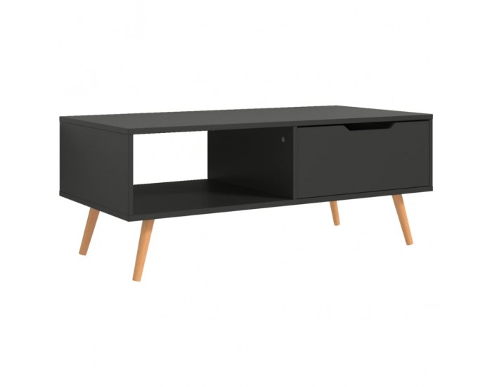 Sonata H Маса за кафе, сива, 100x49,5x43 см, инженерно дърво