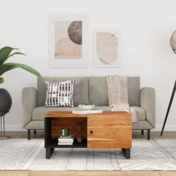 Sonata H Маса за кафе, 80x50x40 см, акация масив и инженерно дърво - Холни маси