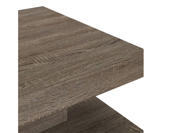 Sonata H Маса за кафе, сива, 60x60x35 cм, МДФ