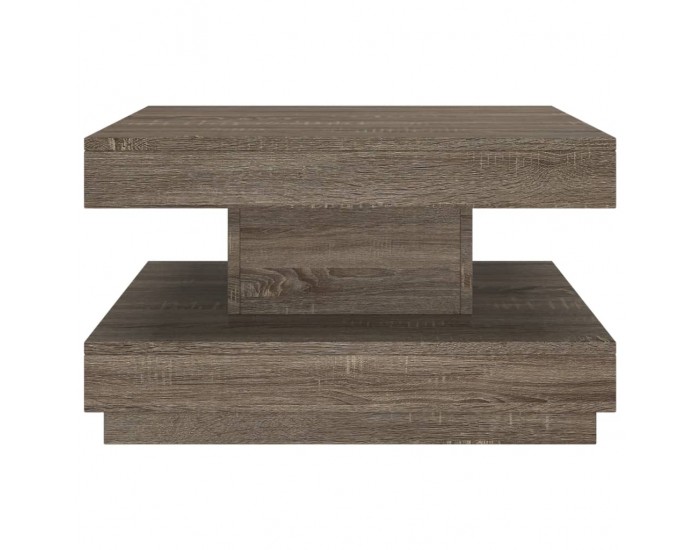 Sonata H Маса за кафе, сива, 60x60x35 cм, МДФ