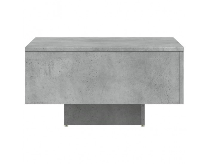 Sonata H Маса за кафе, бетонно сива, 60x60x31,5 см, инженерно дърво