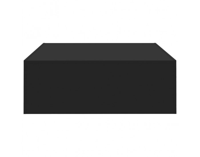 Sonata H Маса за кафе, черна, 100x100x35 см, инженерно дърво