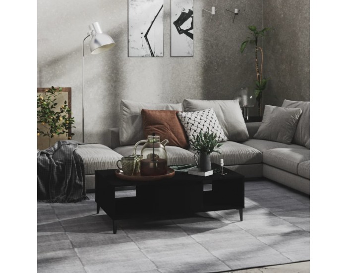 Sonata H Маса за кафе, черна, 103,5x60x35 см, инженерно дърво