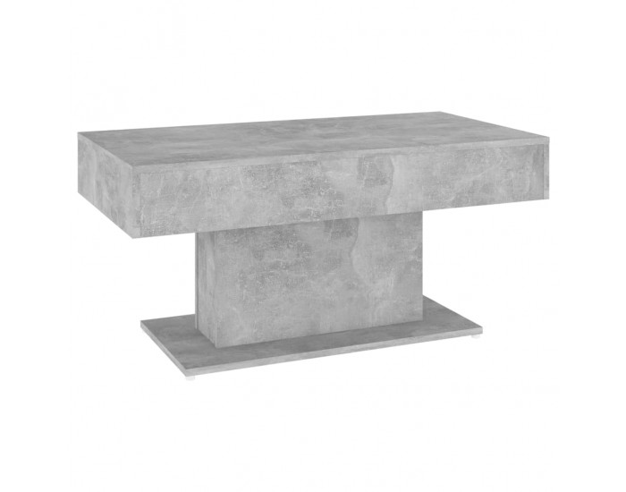 Sonata H Маса за кафе, бетонно сива, 96x50x45 см, инженерно дърво