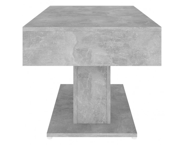 Sonata H Маса за кафе, бетонно сива, 96x50x45 см, инженерно дърво