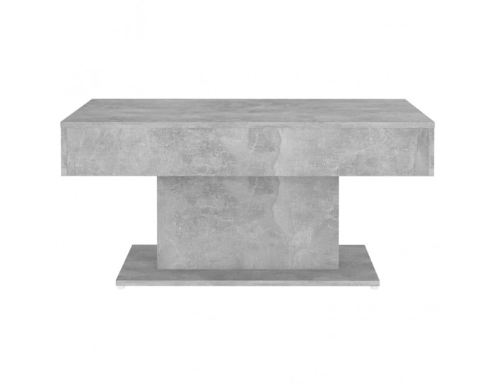 Sonata H Маса за кафе, бетонно сива, 96x50x45 см, инженерно дърво