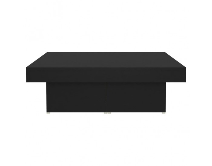 Sonata H Маса за кафе, черна, 90x90x28 см, инженерно дърво