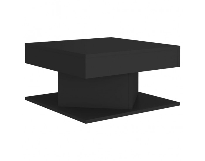 Sonata H Маса за кафе, черна, 57x57x30 см, инженерно дърво