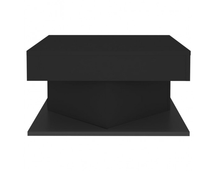 Sonata H Маса за кафе, черна, 57x57x30 см, инженерно дърво