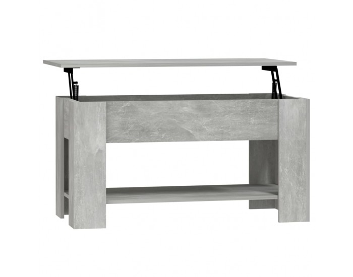 Sonata H Маса за кафе, бетонно сива, 101x49x52 см, инженерно дърво