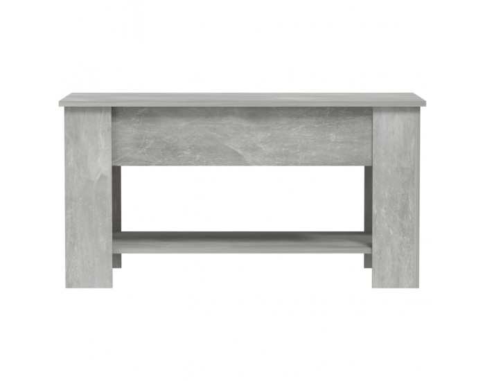 Sonata H Маса за кафе, бетонно сива, 101x49x52 см, инженерно дърво