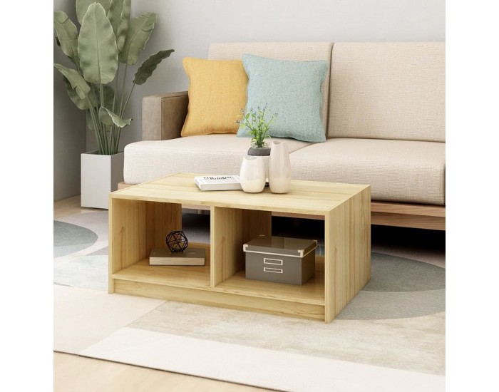 Sonata H Маса за кафе, 75x50x33,5 см, борово дърво масив