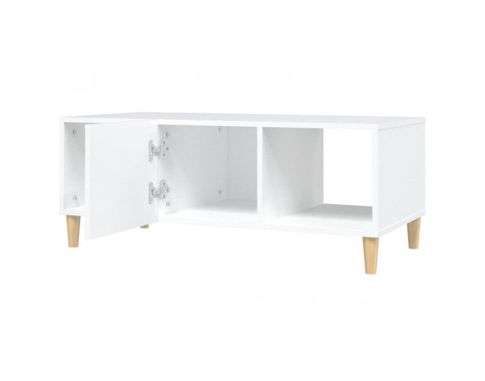 Sonata H Маса за кафе, бяла, 102x50x40 см, инженерно дърво