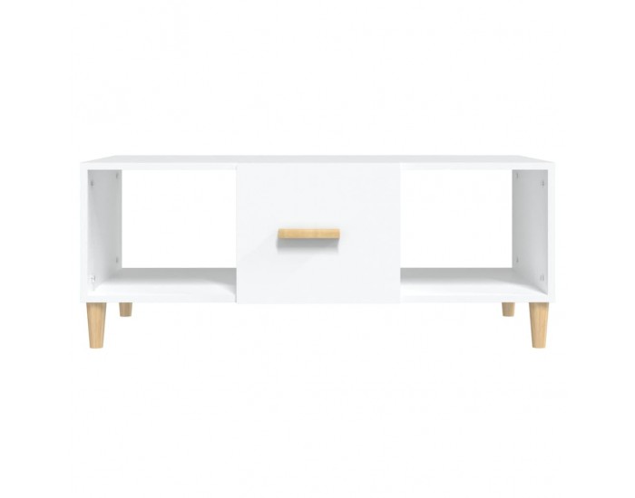 Sonata H Маса за кафе, бяла, 102x50x40 см, инженерно дърво