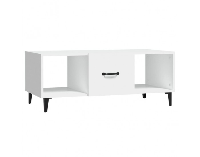 Sonata H Маса за кафе, бяла, 102x50x40 см, инженерно дърво