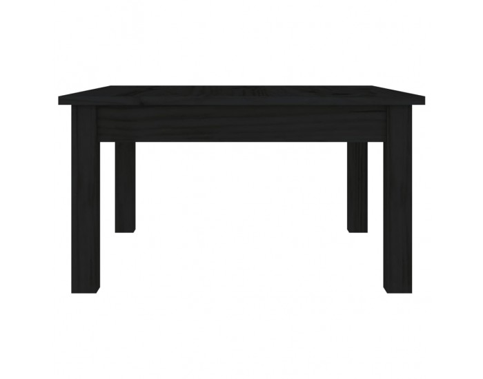 Sonata H Кафе маса, черна, 55x55x30 см, борово дърво масив