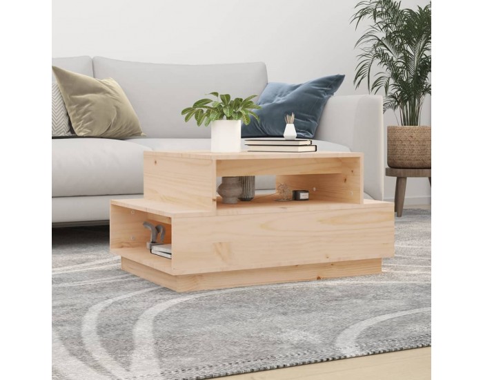 Sonata H Кафе маса, 80x55x40,5 см, борово дърво масив