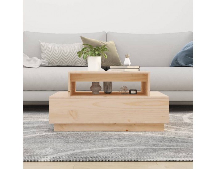 Sonata H Кафе маса, 80x55x40,5 см, борово дърво масив