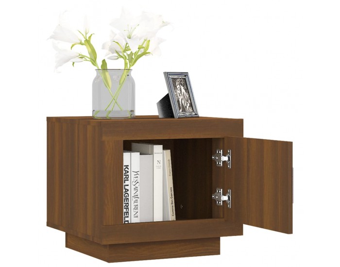 Sonata H Кафе маса, кафяв дъб, 51x50x45 см, инженерно дърво