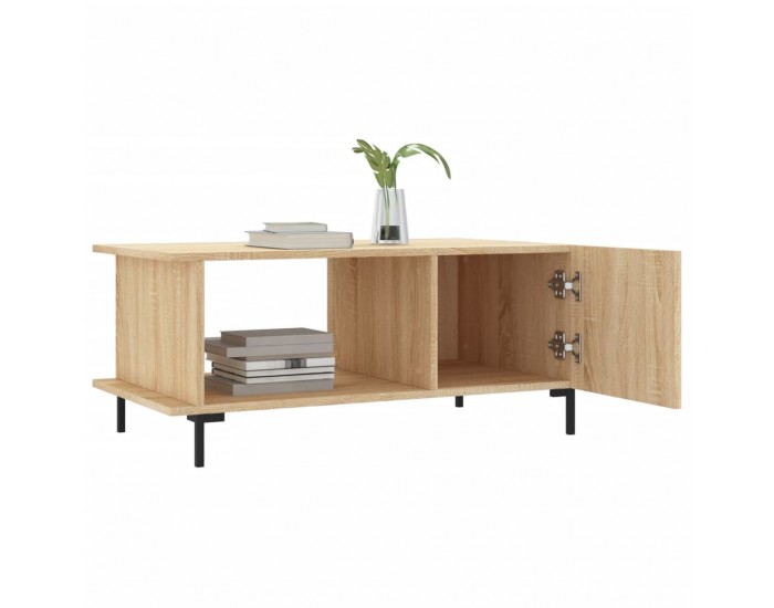 Sonata H Кафе маса, дъб сонома, 90x50x40 см, инженерно дърво