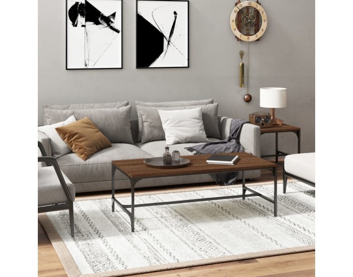 Sonata H Кафе маса, кафяв дъб, 100x50x35 см, инженерно дърво