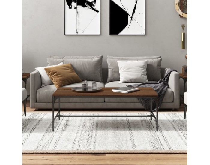 Sonata H Кафе маса, кафяв дъб, 100x50x35 см, инженерно дърво