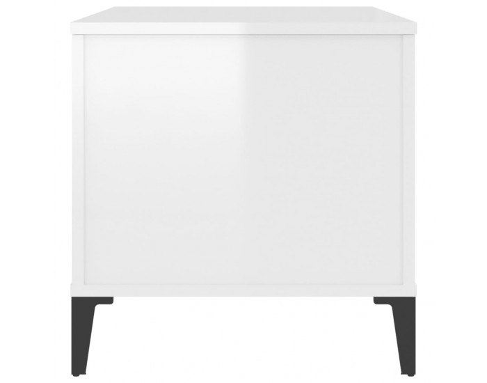 Sonata H Кафе маса, бял гланц, 90x44,5x45 см, инженерно дърво