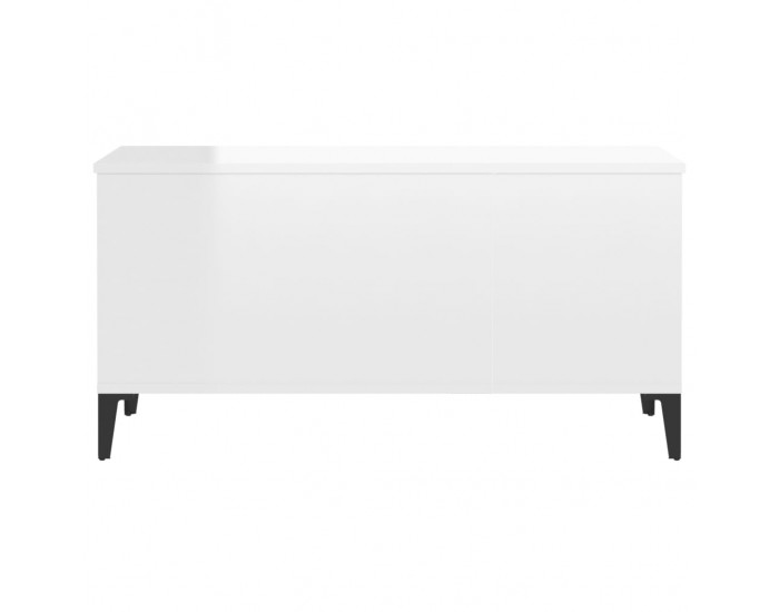 Sonata H Кафе маса, бял гланц, 90x44,5x45 см, инженерно дърво