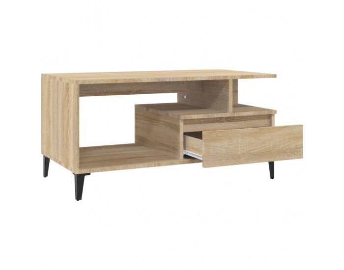 Sonata H Кафе маса, дъб сонома, 90x49x45 см, инженерно дърво