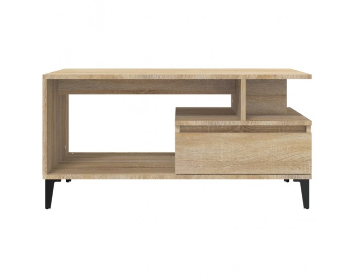 Sonata H Кафе маса, дъб сонома, 90x49x45 см, инженерно дърво