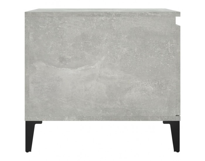 Sonata H Кафе маса, бетонно сива, 100x50x45 см, инженерно дърво