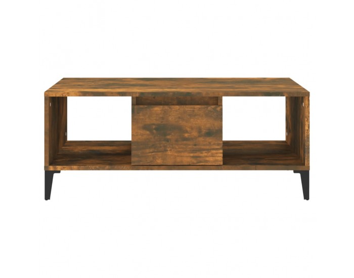 Sonata H Кафе маса, опушен дъб, 90x50x36,5 см, инженерно дърво