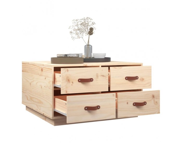 Sonata H Кафе маса, 80x80x45 см, борово дърво масив